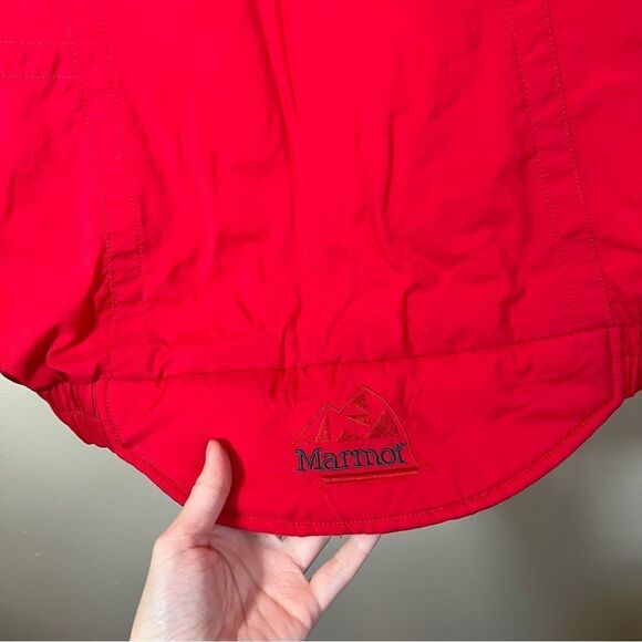 ✨ Marmot Red Puffer Zip Up Vest Medium - Picture 10 of 12